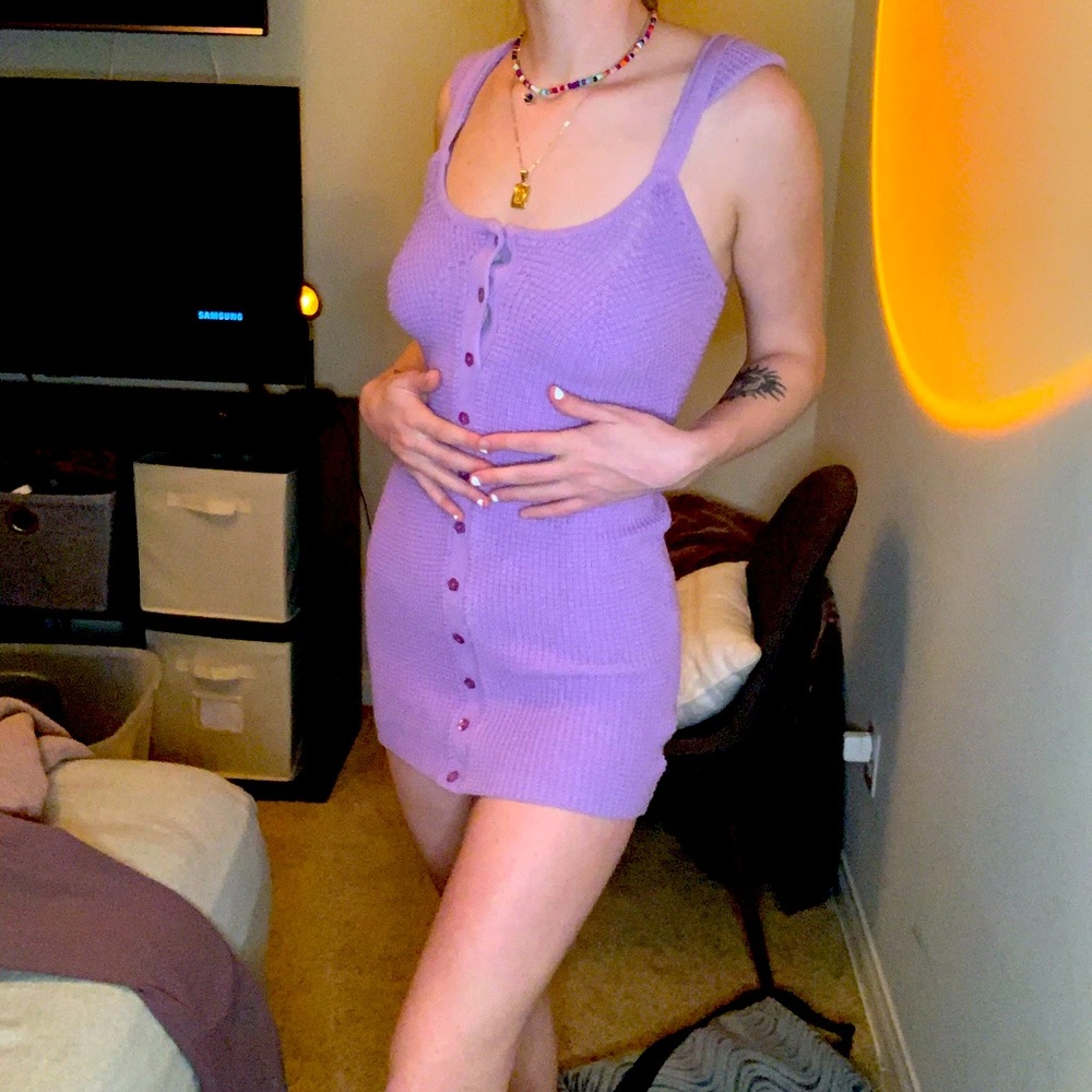 Knit purple Urban Outfitters dress